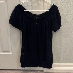 Lucky Brand Eyelet Shirt